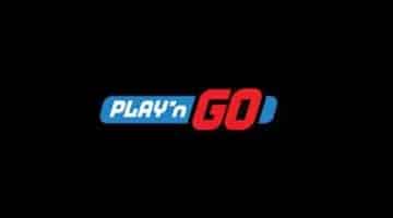 Play n GO's logga mot svart bakgrund