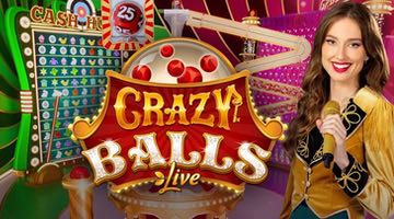 Bild på live-spelet Crazy Balls från Evolution.